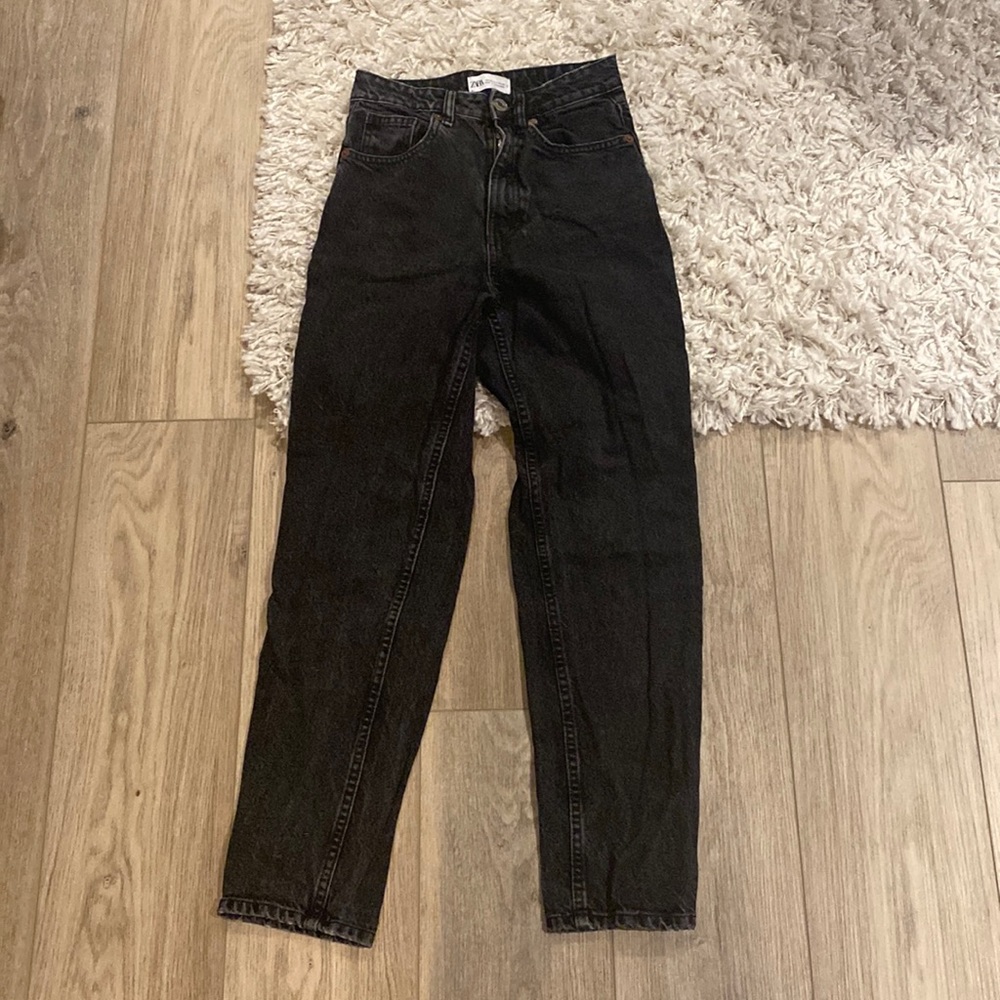 Zara Black Straight Leg Jean
